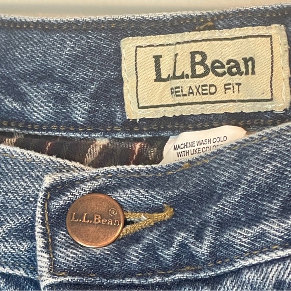 LL Bean Men's Vintage Flannel-Lined Size 38x29 - Picture 3 of 7